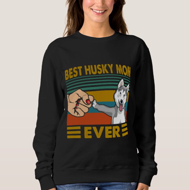 Sudadera La mejor mamá Husky Nunca 3 (Anverso)