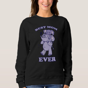 Sudadera La mejor mamá siempre divertida Elefante Cute Elef