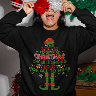 Sudadera La Mejor Manera De Difundir Alegría A Los Navidade
