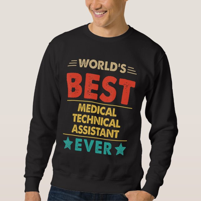 Sudadera La mejor noche de asistente técnico médico del mun (Anverso)