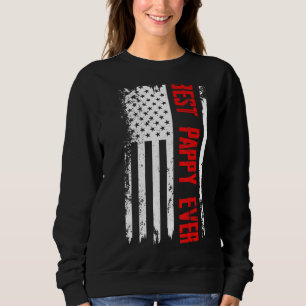 Sudadera La mejor papa de la bandera estadounidense para el