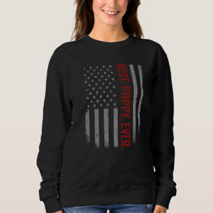 Sudadera La mejor papa de los hombres es la bandera estadou