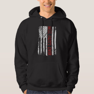 Sudadera La mejor papa de los hombres es la bandera estadou