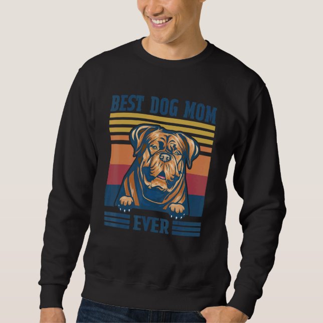 Sudadera La mejor perra de burdeos mamá perrera de mamá (Anverso)