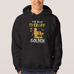 Sudadera La Mejor Terapia Es El Dueño Del Perro Golden Retr