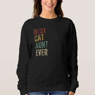 Sudadera La mejor tía de gatos de las mujeres del mundo
