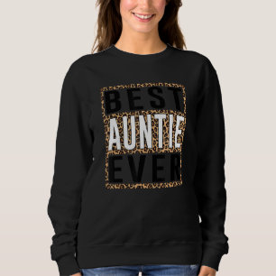 Sudadera La mejor tía del leopardo de la historia feliz día