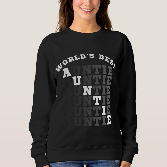 Sudadera La mejor tía del mundo (Anverso)