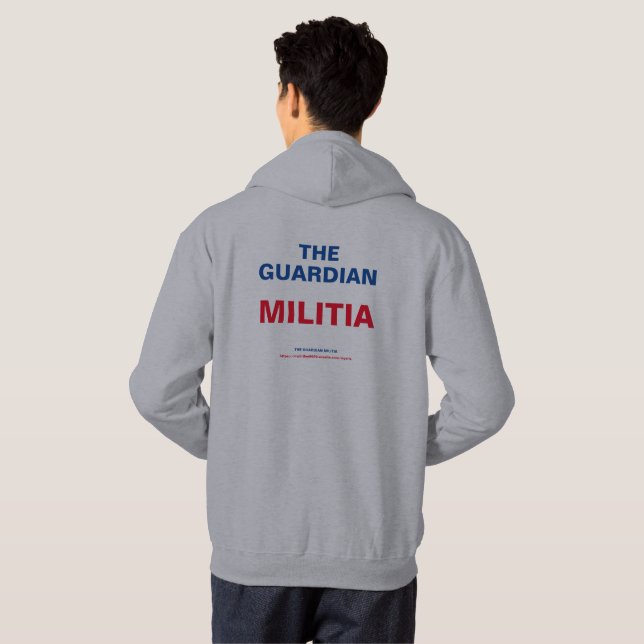 Sudadera La milicia de The Guardian se enreda (Reverso completo)