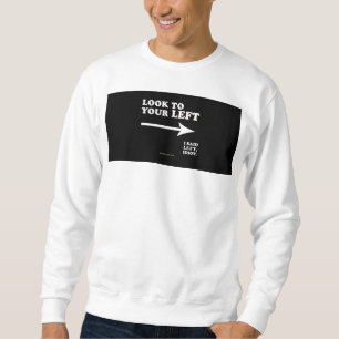Sudadera La mirada de SlipperyJoe hacia su izquierda gruesa