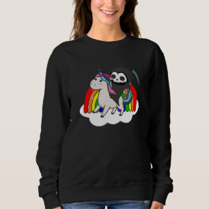 Sudadera La muerte en el arco iris de Unicornio