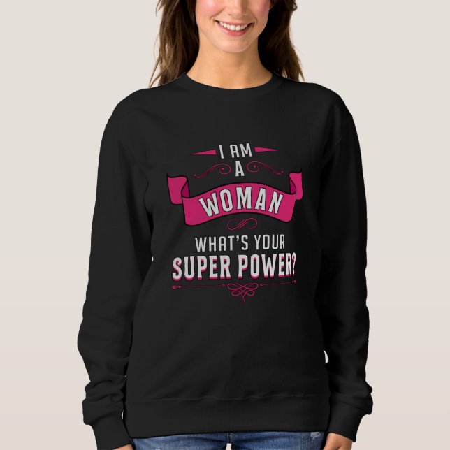 Sudadera La mujer Chica el poder el feminismo la mujer la i (Anverso)