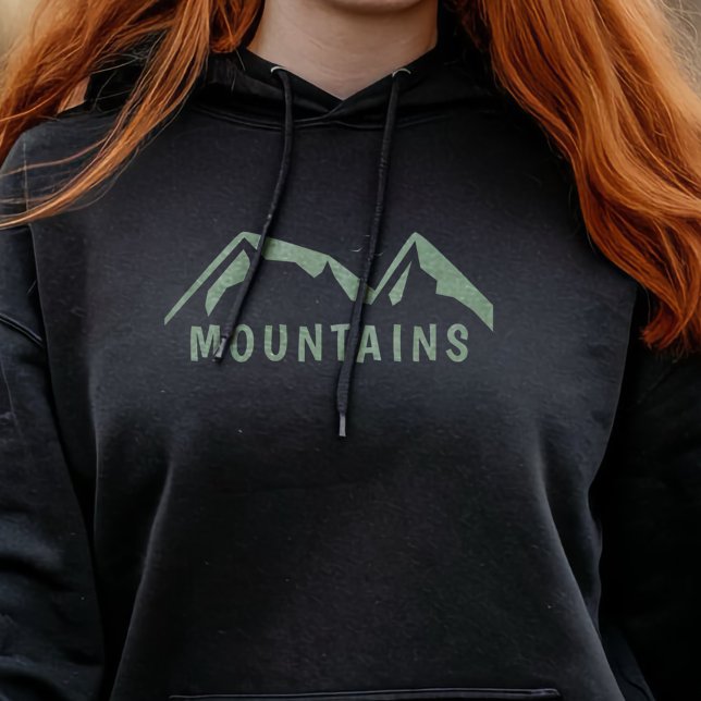Sudadera La mujer de las montañas verdes Hoodie (Green Mountains Woman Hoodie)