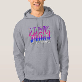 Sudadera La música conecta a la gente | Men Hoodie