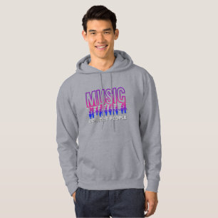 Sudadera La música conecta a la gente   Men Hoodie