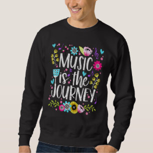 Sudadera La Música Es El Gráfico De Viaje Para Los Músicos