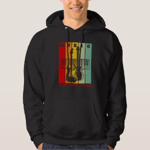 Sudadera La música es mi lugar feliz Música Guitarra Teclad
