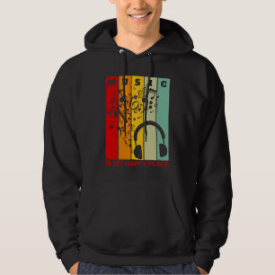 Sudadera La música es mi lugar feliz Músico Artistas Cantan