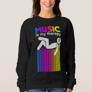 Sudadera La Música Es Mi Terapia Ecualizador Dj Iris Sound 