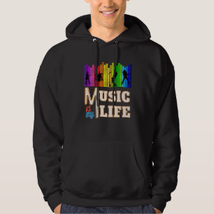 Sudadera La música es mi vida con el juego de piano de cant