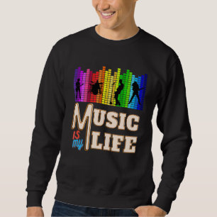 Sudadera La música es mi vida con el juego de piano de cant