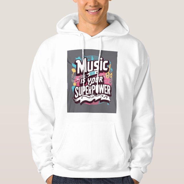 Sudadera La Música Es Tu Superpoder 2 (Anverso)
