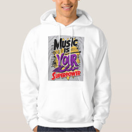 Sudadera La música es tu superpoder 3