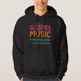 Sudadera LA MÚSICA GOSPEL ES MI FELIZ LUGAR Cristiano