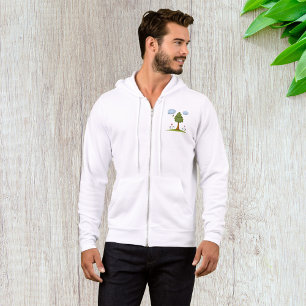 Sudadera La naturaleza de abejas y árboles con flores y nub