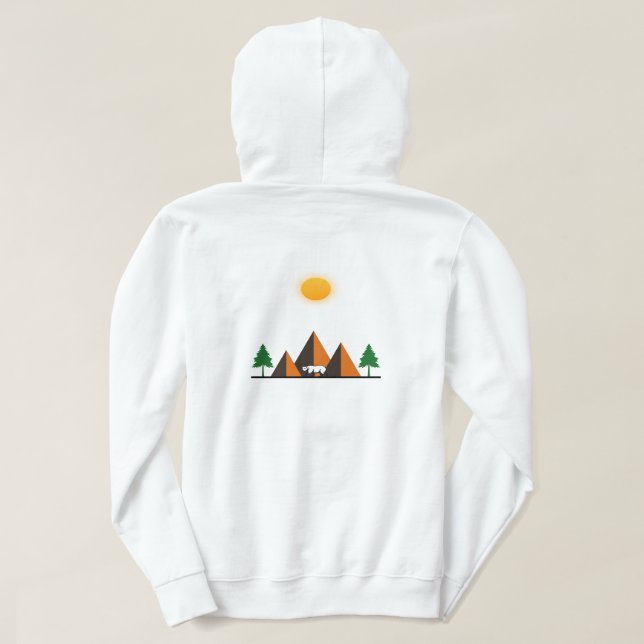 Sudadera La naturaleza escapa de la casa de las mujeres (Reverso del diseño)