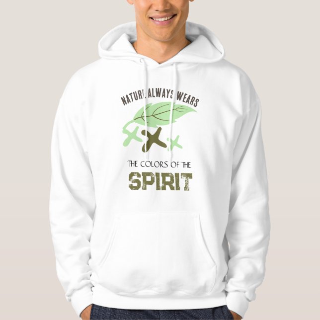 Sudadera "La naturaleza siempre viste" hoja  (Anverso)