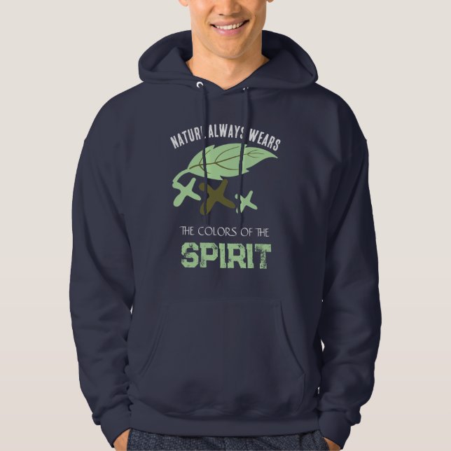 Sudadera "La naturaleza siempre viste" hoja (Anverso)