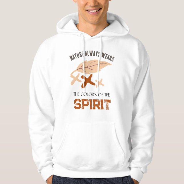 Sudadera "La naturaleza siempre viste" hoja  (Anverso)