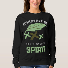 Sudadera "La naturaleza siempre viste" hoja