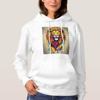 Sudadera la naturaleza urbana y rebelde del león