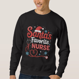 Sudadera La Navidad de la enfermera favorita de Santa 