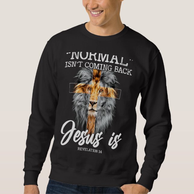 Sudadera La normalidad no está regresando (Anverso)
