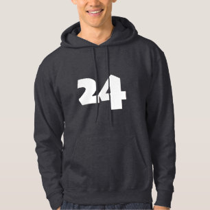 Sudadera La novedad de impresión número 24: sólo número