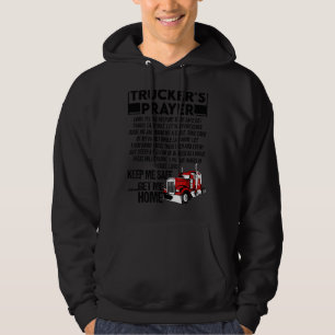 Sudadera La oración de los camioneros me mantiene a salvo l