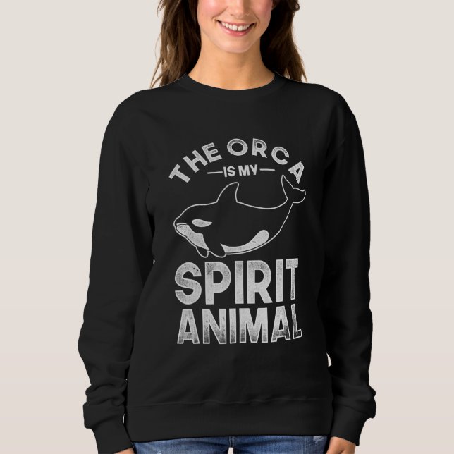 Sudadera La Orca es mi Espíritu Animal Orca 2 (Anverso)