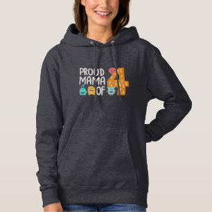 Sudadera La orgullosa mamá de los cuatro