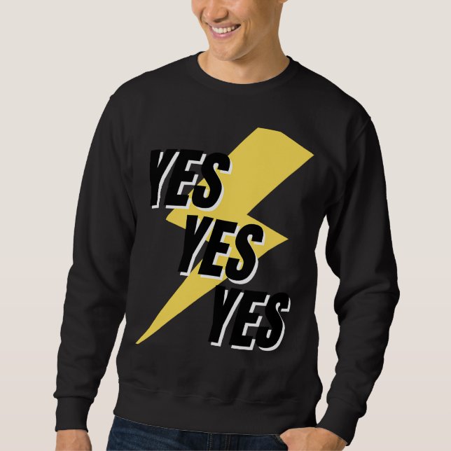 Sudadera La palabra SÍ A que dice SÍ (Anverso)