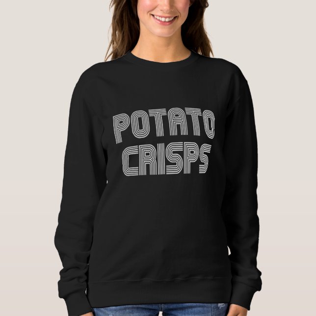 Sudadera La papa crisps la comida retro los años 70 (Anverso)