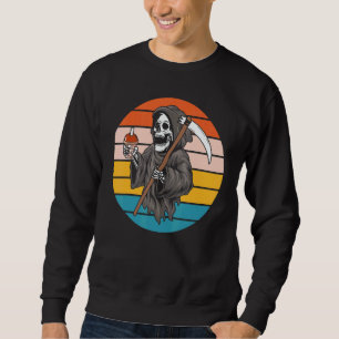 Sudadera La Parca Esqueleto Calavera Muerte Guadaña Grunge