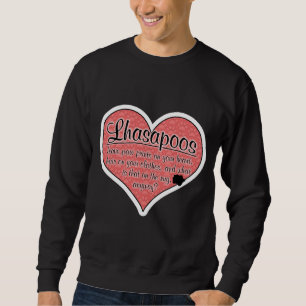 Sudadera La pata de Lhasapoo imprime humor del perro