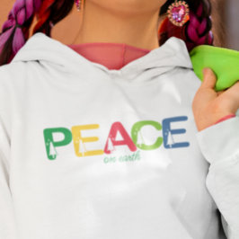 Sudadera La paz en la tierra multicolor