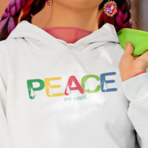 Sudadera La paz en la tierra multicolor