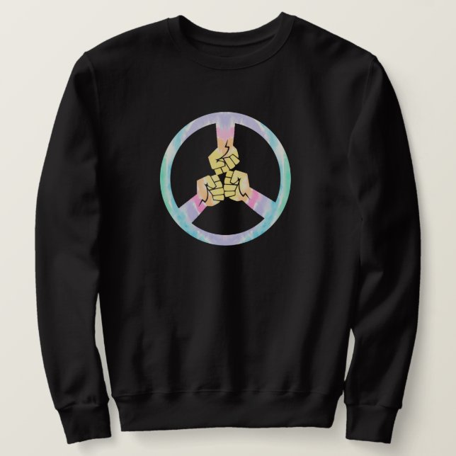 Sudadera La paz mundial no más guerras (Anverso del diseño)