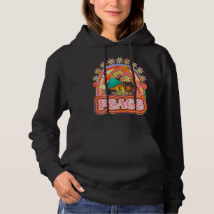Sudadera La paz sigue siendo trippy Hippie Rainbow Mushroom