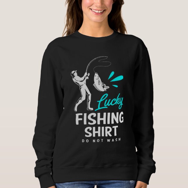 Sudadera La Pesca Con Suerte No Se Lava (Anverso)